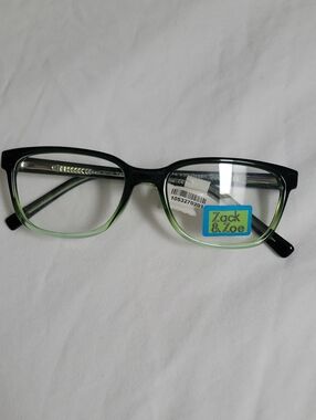Zack & Zoey Black to Light Green Ombre Teens Glasses Frames 46-15-130